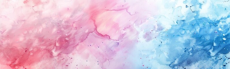 Wall Mural - water color soft pink, blue, red, with grunge background