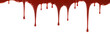 © mudasar - Thick, red blood drips down on a white background, perfect for horror, crime, or medical-themed designs.