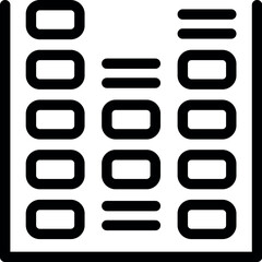 Poster - Simple, bold checklist icon in black and white with boxes and lines