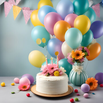 birthday cake with candle