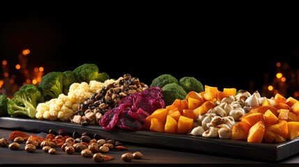 Wall Mural - roasted vegetables UHD Wallpaper