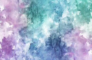 Wall Mural - Abstract watercolor background with pastel blue, purple and green colors 