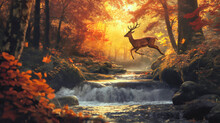 Autumn Woodland Animals Art Print Free Stock Photo - Public Domain Pictures