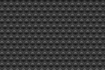 Poster - Simple geometric hexagon texture background.