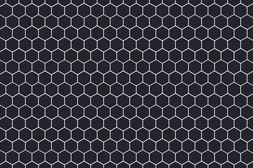 Poster - Simple geometric hexagon texture background.