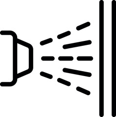 Poster - Highfidelity sound icon with modern, simple, and minimalist design for audio and multimedia technology