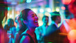 © Maksym Tereshchenko - Business professionals laughing and chatting at a lively office celebration, blurred motion capturing the energy of the event