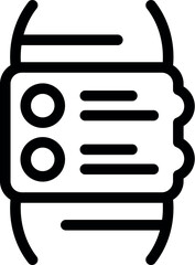Poster - Black and white vector illustration of a hand holding a mobile device or smart gadget