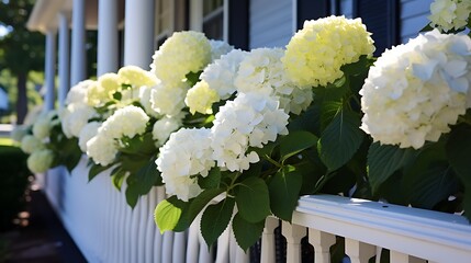 Wall Mural - A detailed guide on caring for hydrangeas.