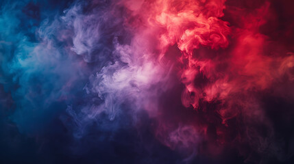 a captivating gradient of colors, transitioning from deep blue to vibrant red. the effect resembles 