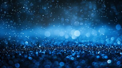 Poster - A blue background with many small blue dots