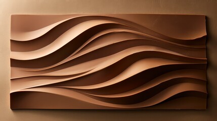 Wall Mural - Elevate your food marketing campaigns with an abstract gourmet chocolate bar featuring an elegant design and rich textures.