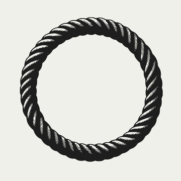 circle rope frame vector