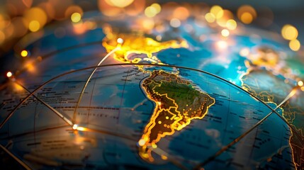 Poster - global business networks thrive on economic growth driven by advanced financial data analysis, innov