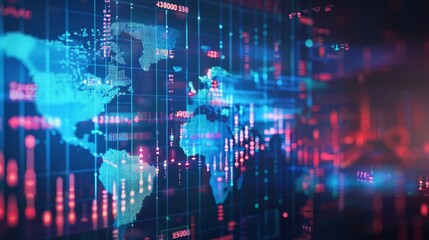 Poster - Harnessing technology, businesses analyze financial data to fuel economic growth within the global business network