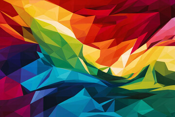 Wall Mural - Abstract colorful shape background