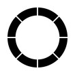 © Firly - division circle icon, silhouette vector isolated on white background. simple and modern design