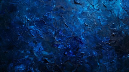 Wall Mural - A blue background with brush strokes and splatters of paint