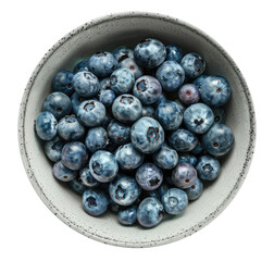Wall Mural - Bowl with blueberries, cut out