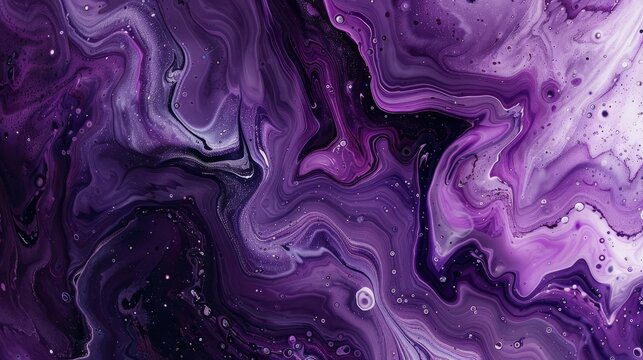 purple fluid art marbling paint textured background 