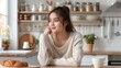 © Wanlop - Thoughtful Young Woman Looking Out The Window Daydreaming