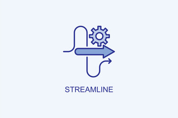 streamline vector icon or logo illustration