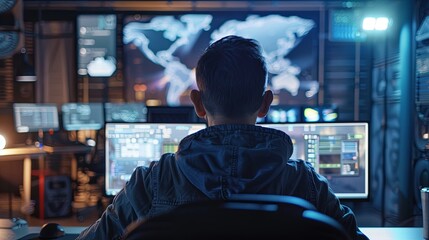 Video Game Developer Creating New Game.