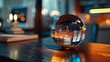 © atipong - Crystal Ball on Modern Desk Predicting Global Market Turbulence