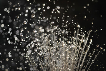 Poster - A spray of water droplets in the air, creating a sense of movement and energy