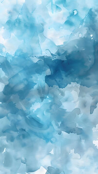 watercolor background in light blue colors