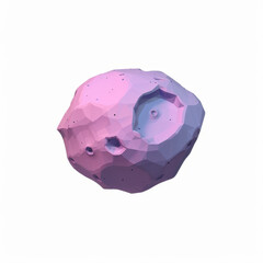 Wall Mural - asteroid  icon in 3D style on a white background