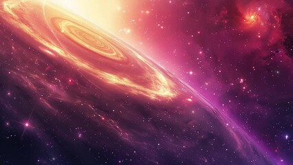 Wall Mural - galaxies in the universe. milky way. a spiral galaxy in the space. view from space to a spiral galax
