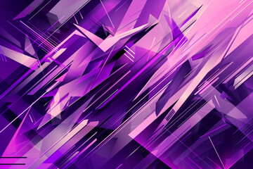 Wall Mural - Geometric violet designs on an abstract background for modern aesthetics.