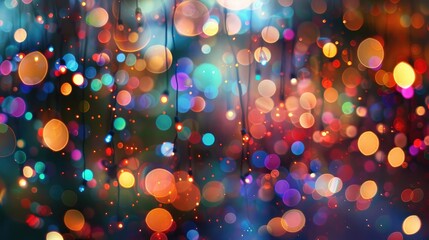 Wall Mural - Colorful blurred lights