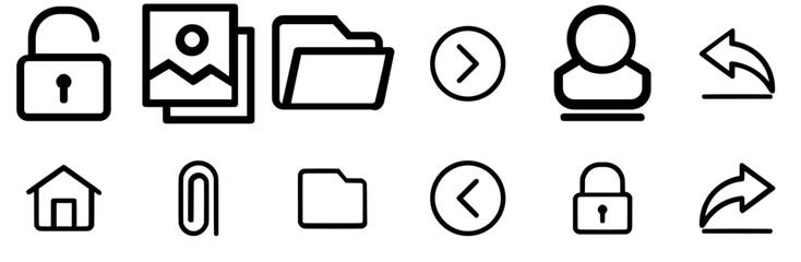 Mega Set Of Vector User Interface Icons Web Header Banner Design Containing Home,Arrow,File,Save,Right-Arrow Business Infographic Elements Logo Vector Illustration