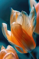 Poster - A detailed image of a flower with a blurred background. Ideal for nature and botanical themes