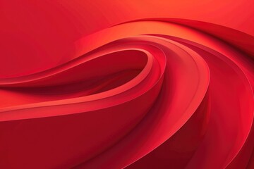 Poster - Close up of a red background with a curved design, suitable for various graphic design projects