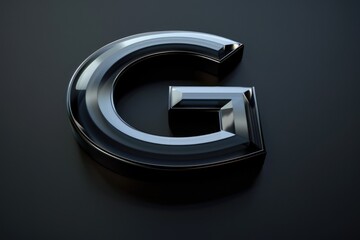 Aufkleber - Detailed view of the letter G on a dark background. Suitable for graphic design projects