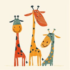 Giraffes Minimalist