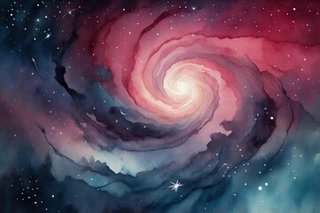 Wall Mural - spiral galaxy in space