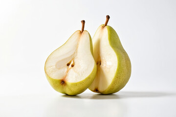 Wall Mural - Two Halves of a Green Pear