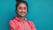 © Niks Ads - sport clothes banner using beautiful smiling indian female model