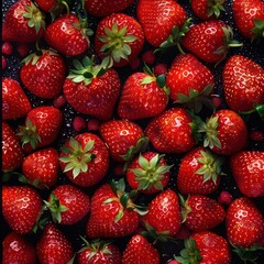 Sticker - strawberry's full background
