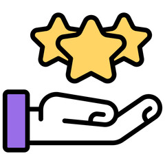 Sticker - An icon design of rating

