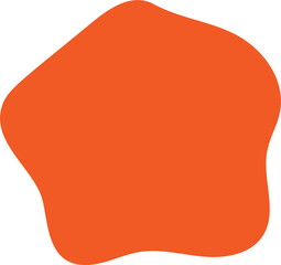 Poster - organic flat blob. irregular fluid bubble. abstract liquid shape. random wavy spot and curvy element