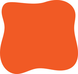 Poster - organic flat blob. irregular fluid bubble. abstract liquid shape. random wavy spot and curvy element