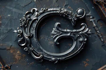 Poster - A metal object with a decorative design, suitable for various projects
