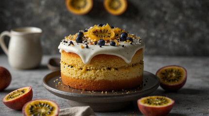 Wall Mural - Passionfruit sponge with new look