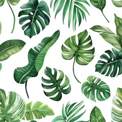 green leaves pattern