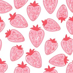 pattern with strawberries